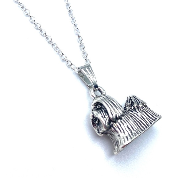 Maltese Shih Tzu Dog Necklace - Picture 4 of 9